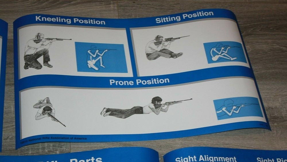 2010 NRA 8 POSTER SET RIFLE POSTERS