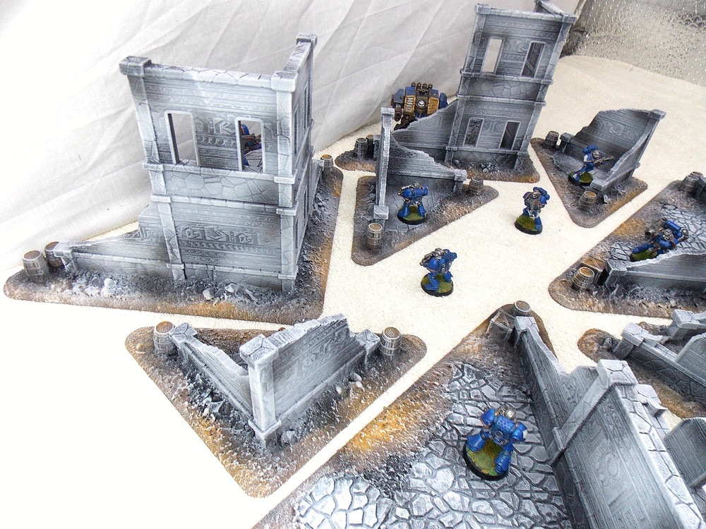 WARGAMING TERRAIN PAINTED, MEGA BUNDLE SET OF 10 PIECES