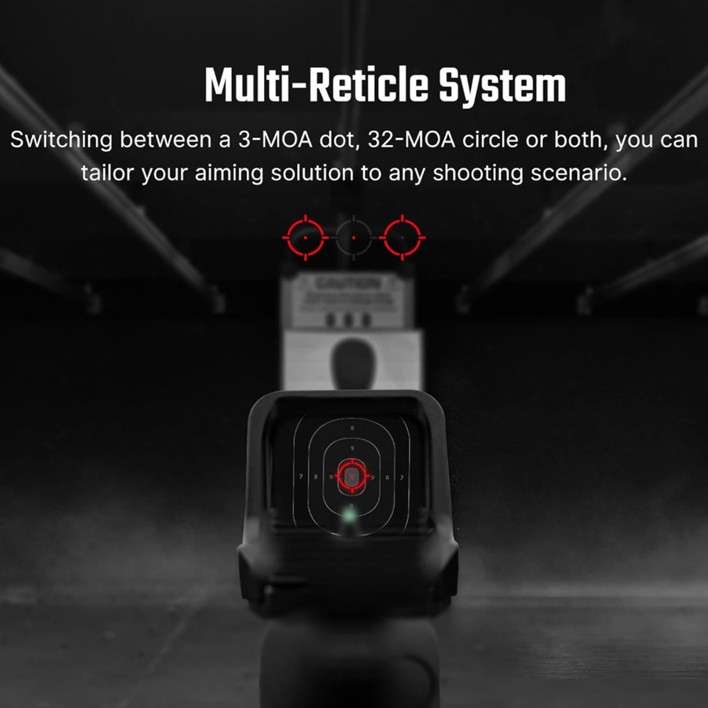 OSIGHT C-RD Red Multi-Reticle Open Reflex Sight