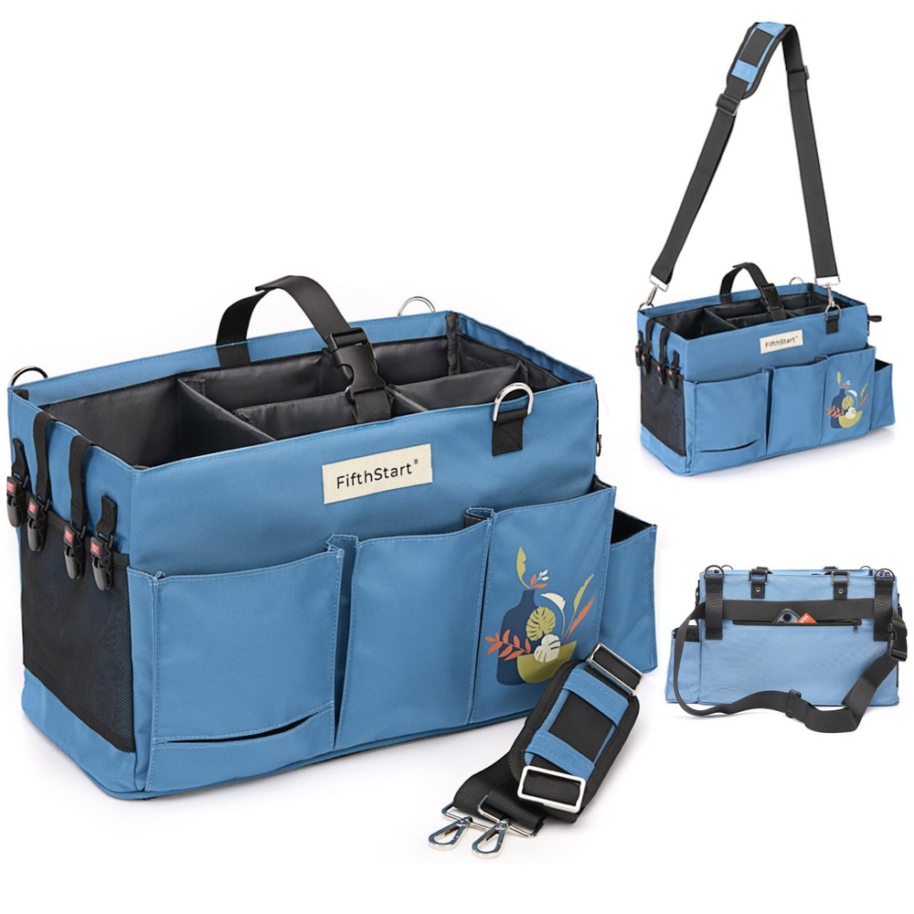 FifthStart Multiuse Organizer Bag - X-Large, Blue - 9 Pockets &