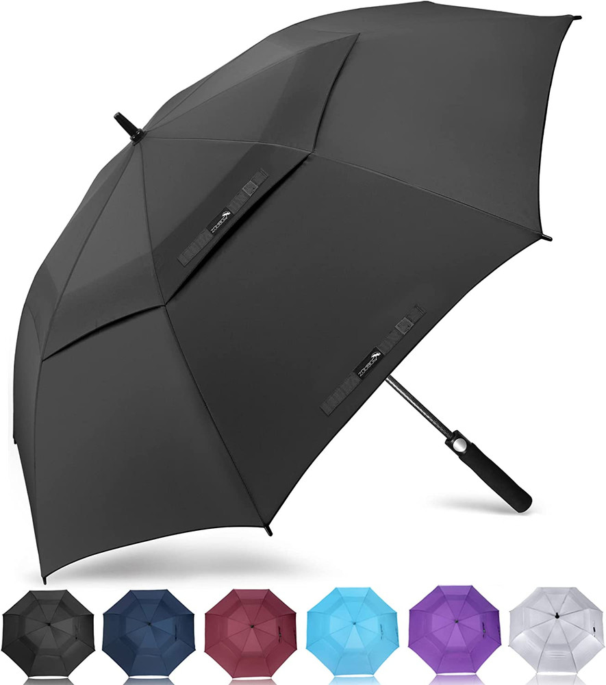 ZOMAKE Golf Umbrella Windproof, Extra Large Oversized Heavy Duty Double Canopy f