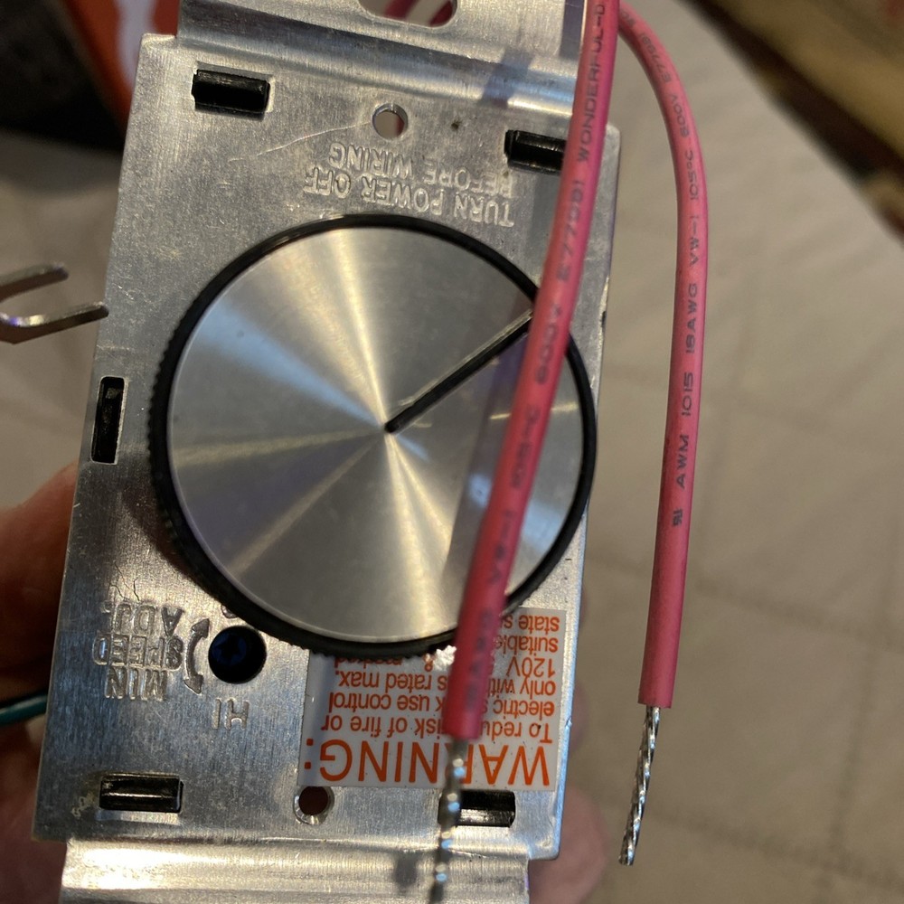 KB Electronics KBWC-15K SOLID STATE FAN SPEED CONTROL 5A 120V (NO PLATE)