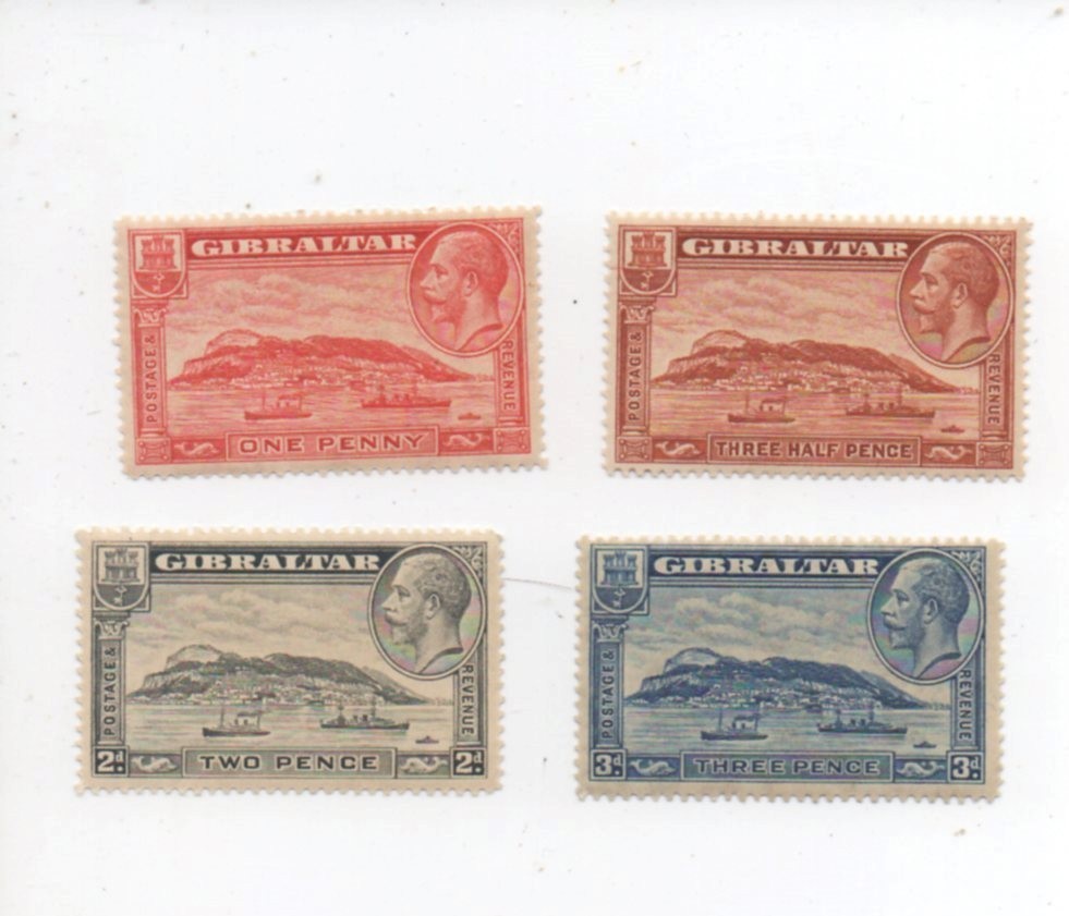 Gibraltar mh mint hinged Scott 96-99