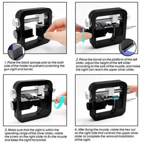 Aiming Pusher Tool Vertical Adjustment Rear Sight Pusher Tool