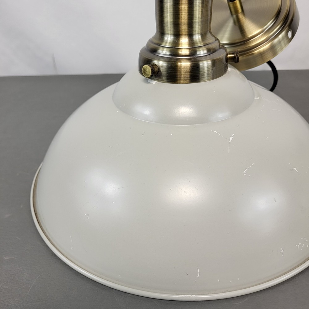 2x Vintage Style Pendant Light Fitting Bundle Adjustable Grey Industrial Lights