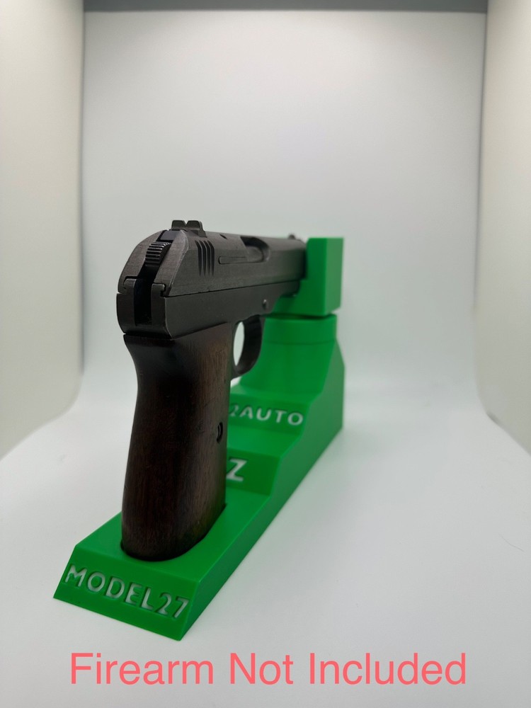 Custom Pistol Stand designed for FNH CZ model 27 3D Printed safe storage