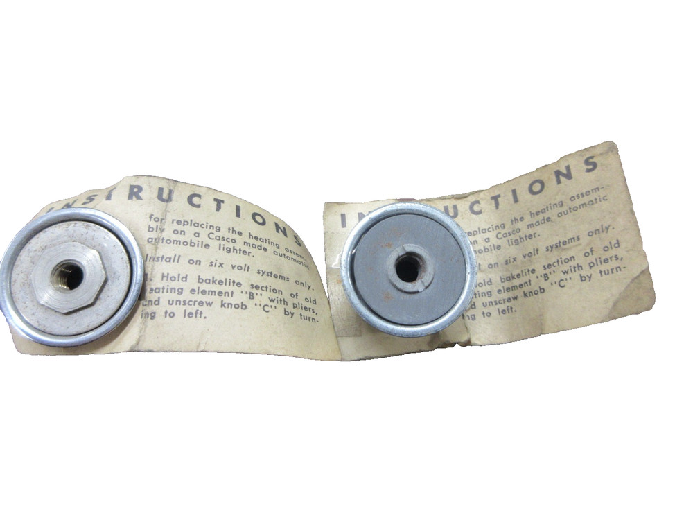 NOS CIGARETTE LIGHTER Element. CASCO 6-8 Volt Heater Element 40's 50's