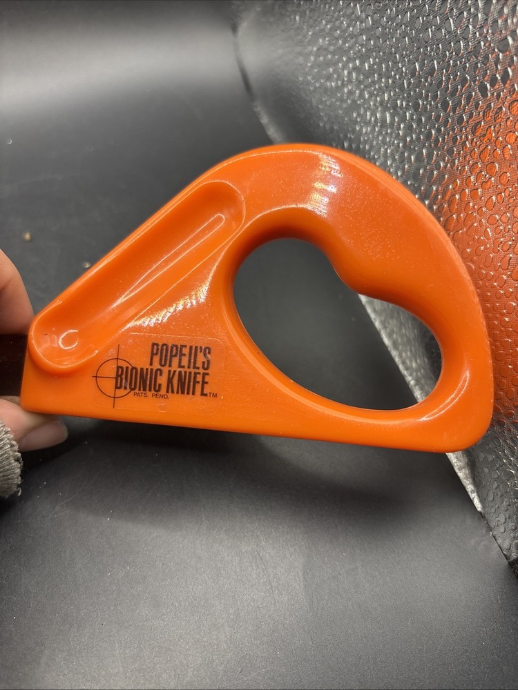 Vintage Popeil's Bionic Knife 8" Blade Cutting Board Case Set