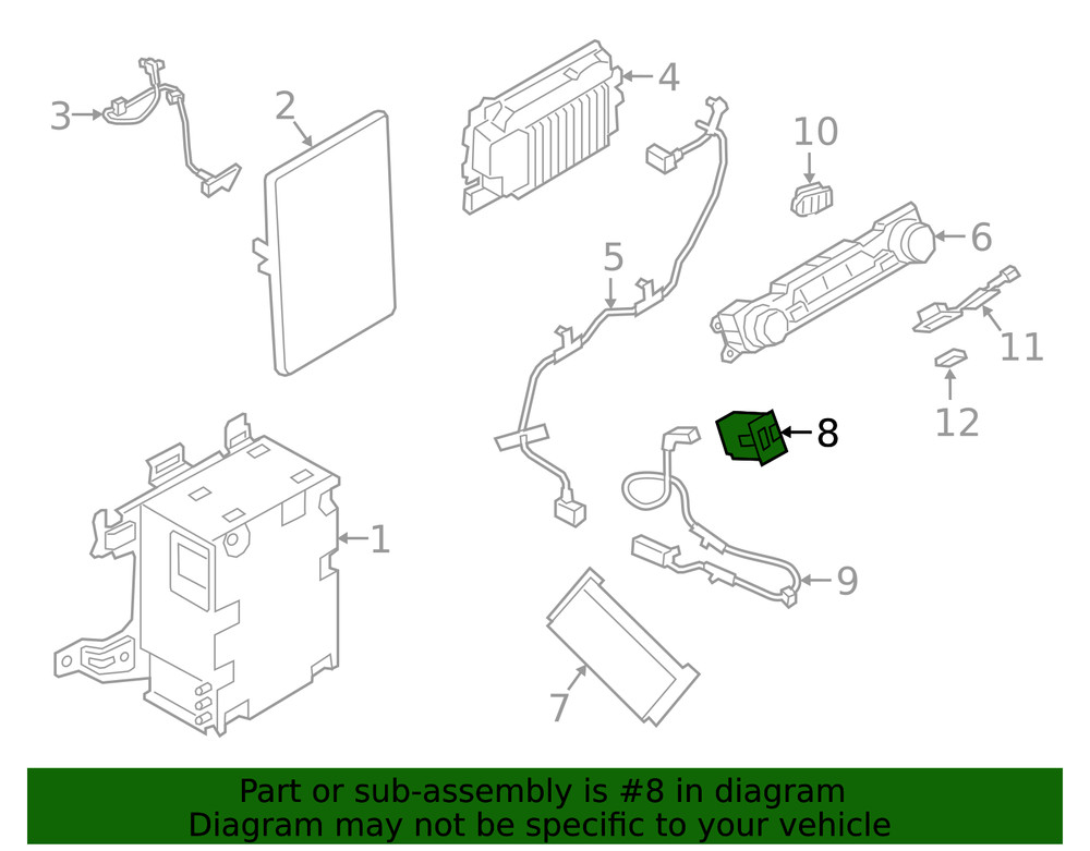 Genuine Ford Infotainment Display Control Module LB5Z19A387B