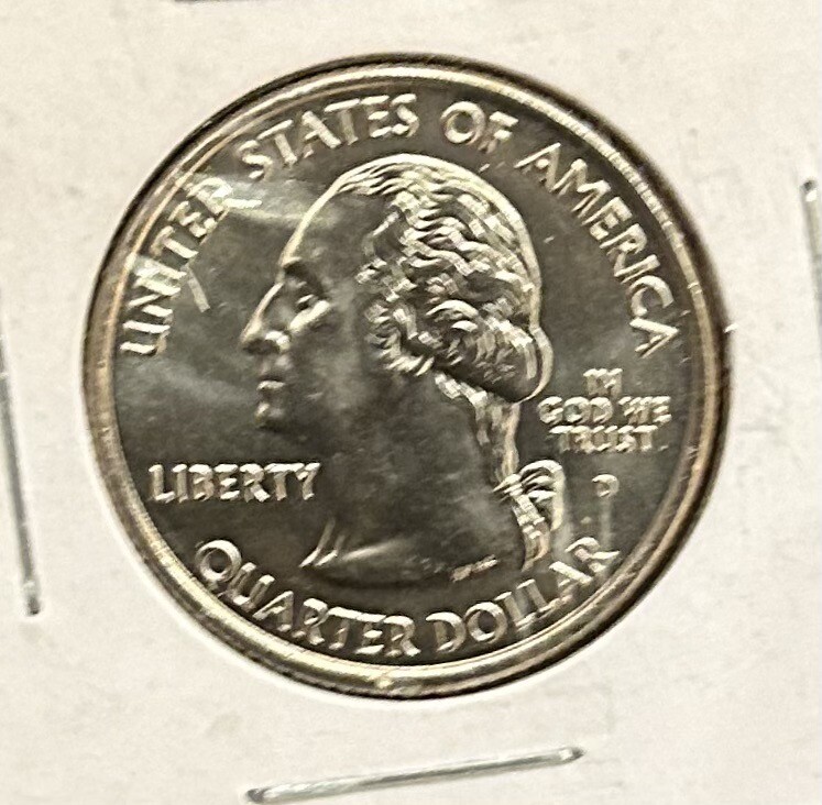 2008 D: Oklahoma State Quarter BU, From mint roll "D" Mint