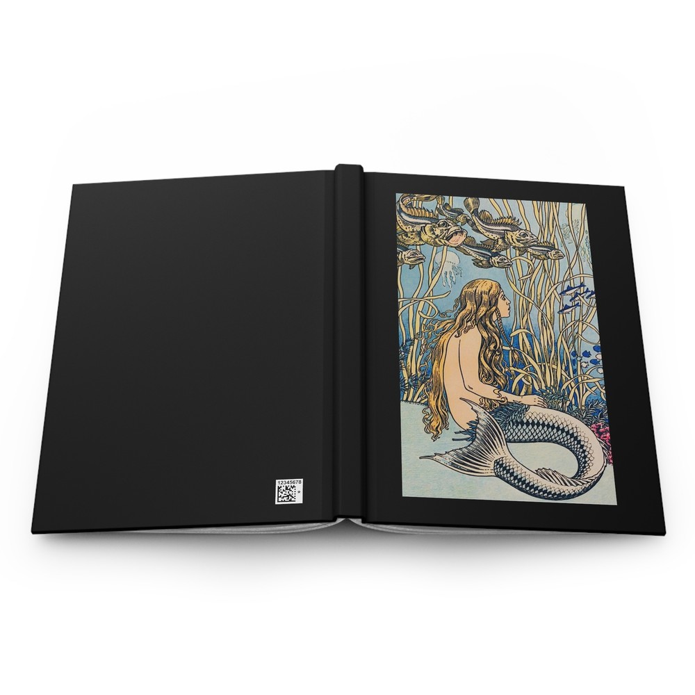 Hardcover Journal Matte Notebook Mermaid