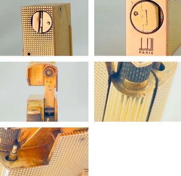 Working Dunhill Rollagas lighter Gold aldanir without box