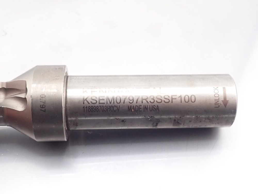 Kennametal .797" Indexable Drill Replaceable Tip 3xD KSEM0797R3SSF100, 1613637