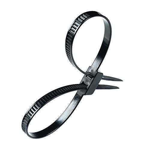 10 Pack Heavy Duty Zip Ties Double Locking Cuff Plastic Cable Ties