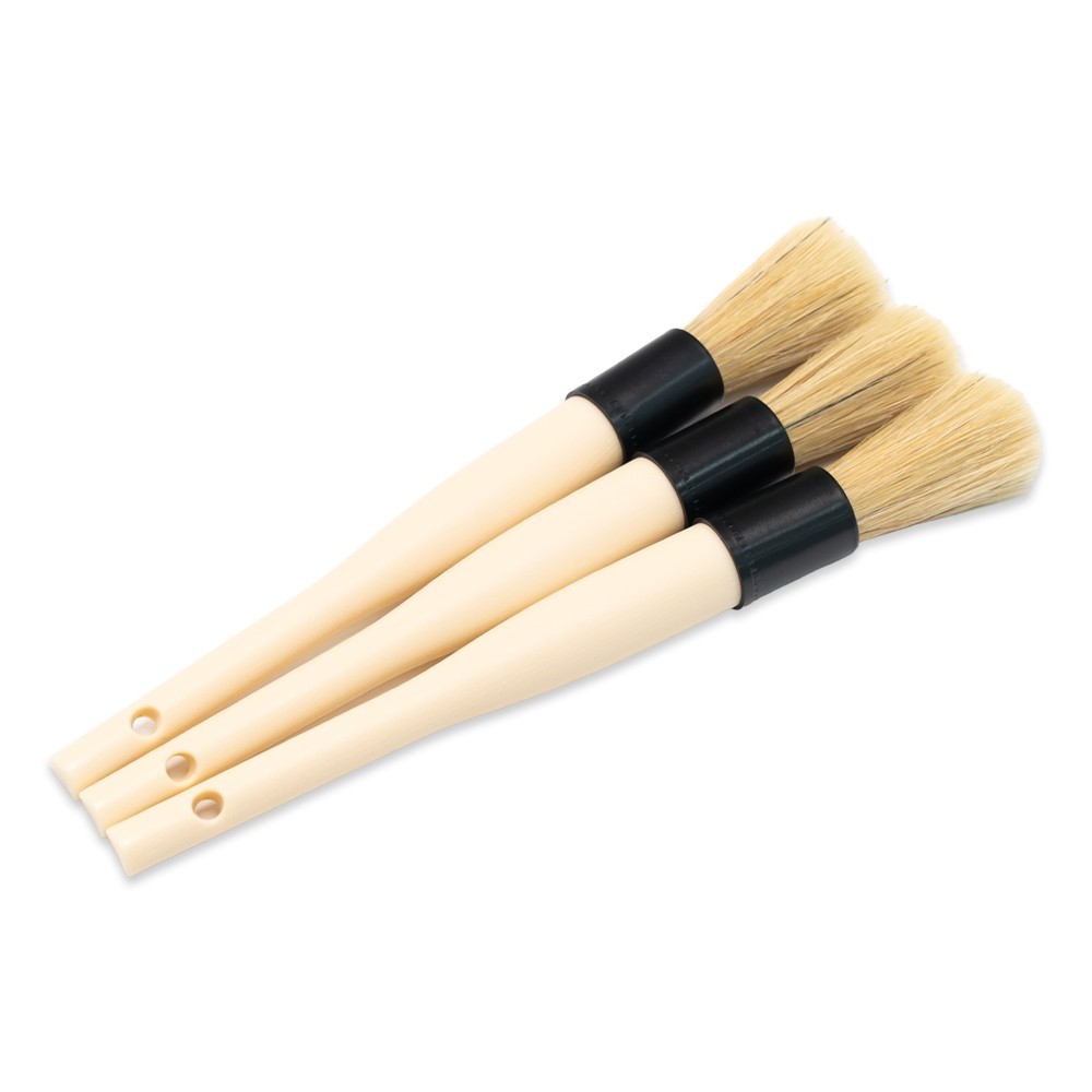 Multi Purpose Detailing Brush Trio Set Interior