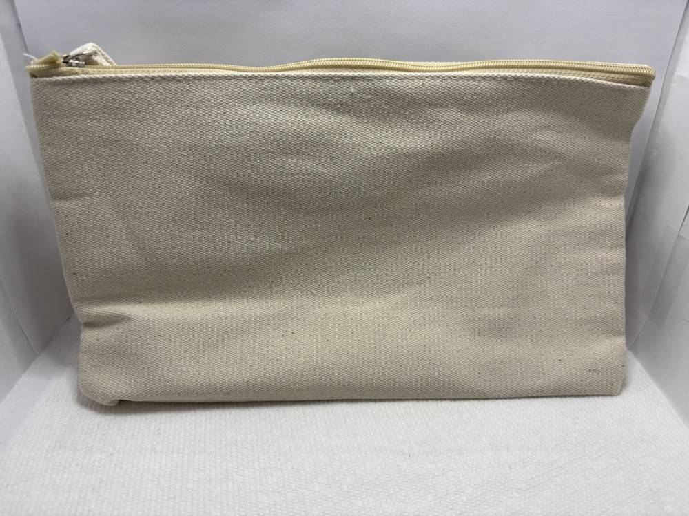 BlackRock branded canvas pencil case 10" x 6"