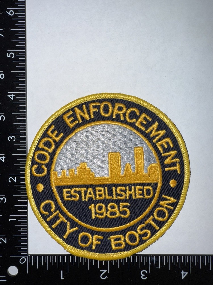 Boston Code Enforcement Police MA Obsolete Free Shipping patch
