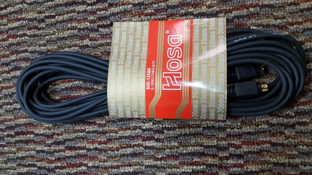 HOSA TECHNOLOGY S- VIDEO CABLE 25 FT