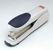 Max Flat Clinch Stapler Full Size -Grey