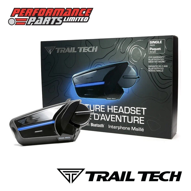 Trail Tech 061-SHS Headset Single Kit Bluetooth Mesh 3.0 Intercom Phone Music