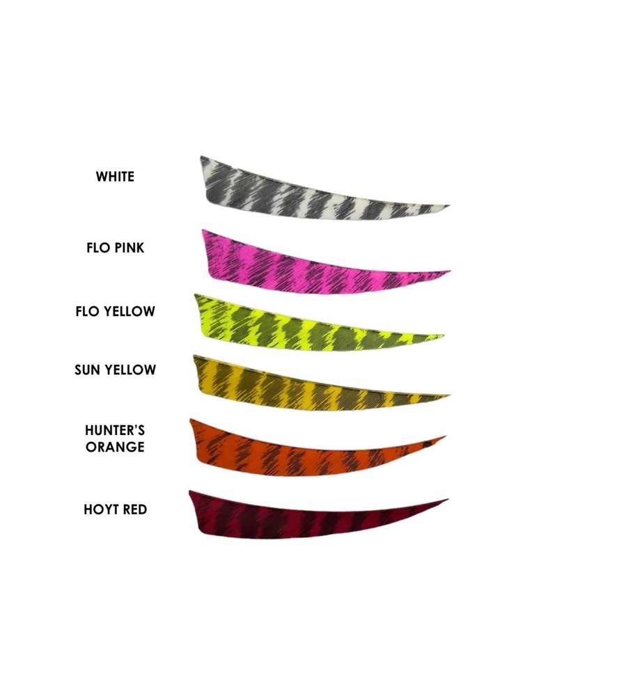 Ozark 4" Shield Left Wing or Right Wing Barred Feathers - 1 Dozen