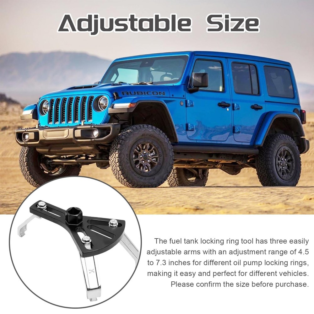 Car Fuel Pump Removal Tool, Adjustable Lock Ring Fuel...