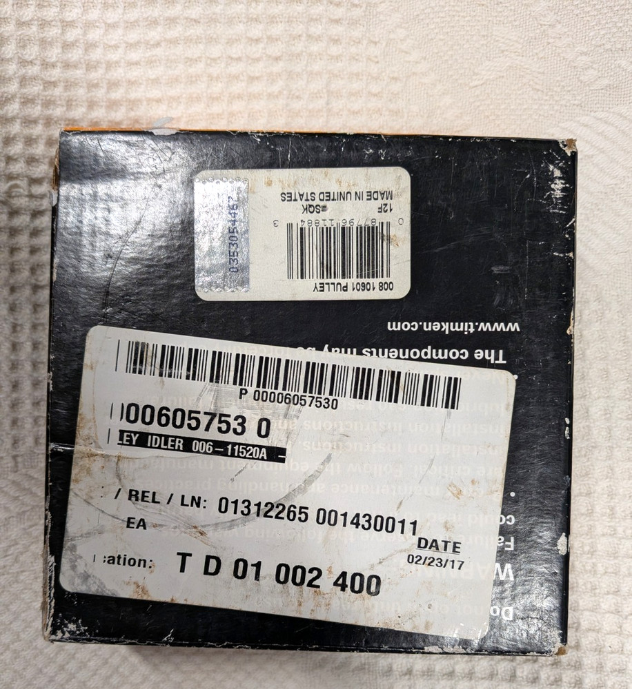 TIMKEN Pulley 008-10601 / 00810601