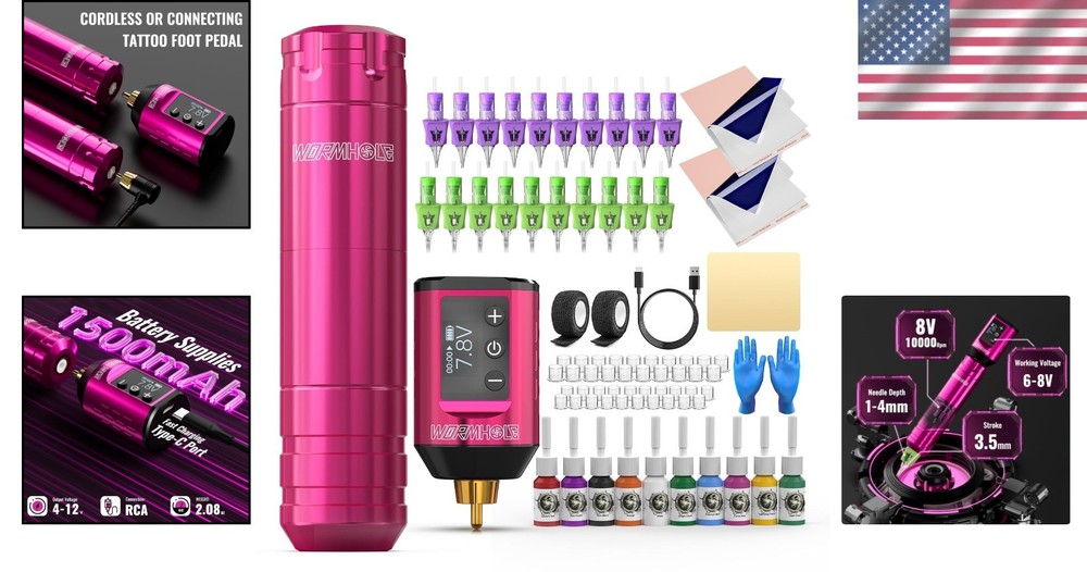 Complete Tattoo Practice Kit - Battery Included