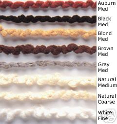 Gray Stringlets 100% Cotton String Doll & Craft Hair