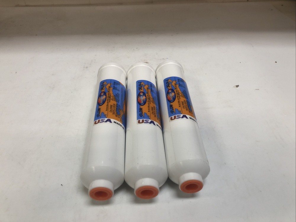 Lot Of 3 Omnipure SCL10-C Chlorine taste, and odor reduction wth scale inhibitor
