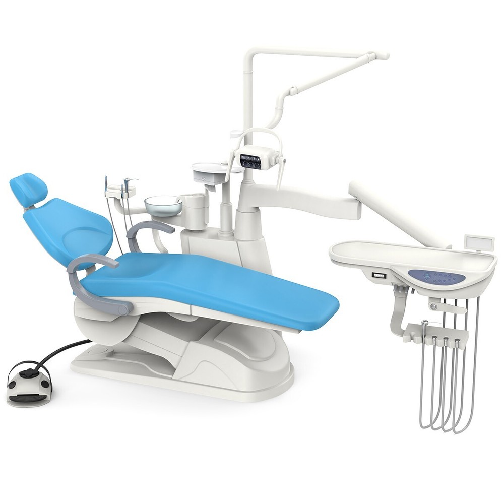 FDA Dental Chair Large Size Unit Computer Controlled DC Motor Luxury PU Leather