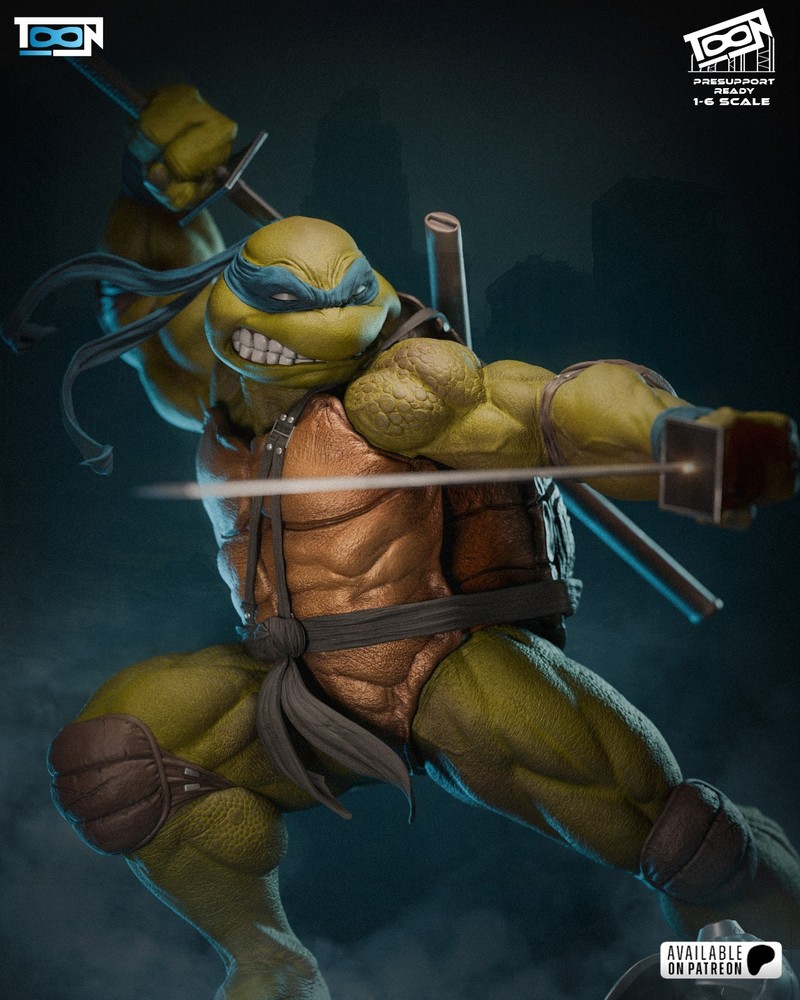 Leonardo TMNT Statue 3D Printed Kit Unpainted/Unassembled