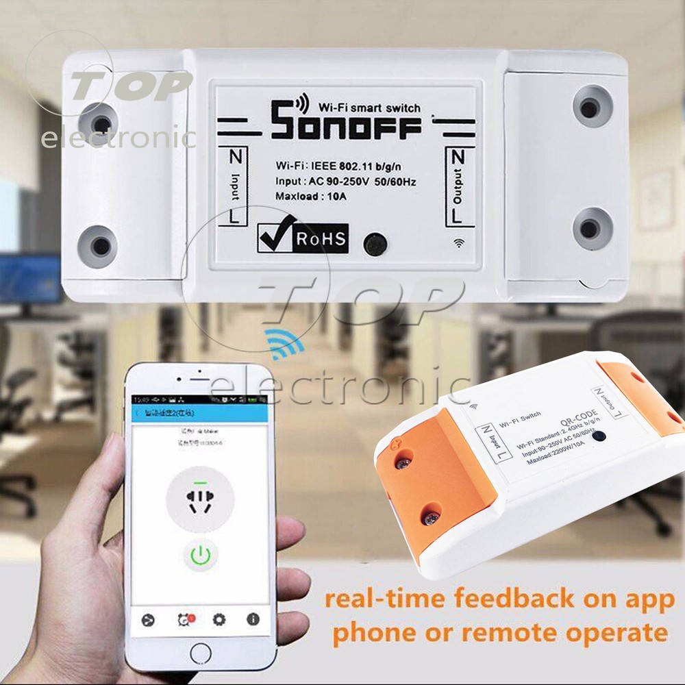 Sonoff ITEAD WiFi Wireless Smart Switch Module ABS Shell Socket for DIY Home