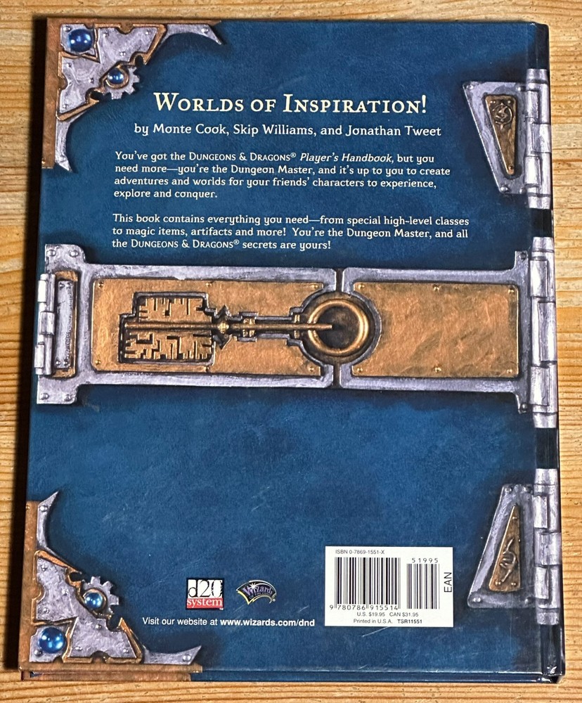 Dungeons & Dragons Dungeons Master's Guide Core Rulebook II NM