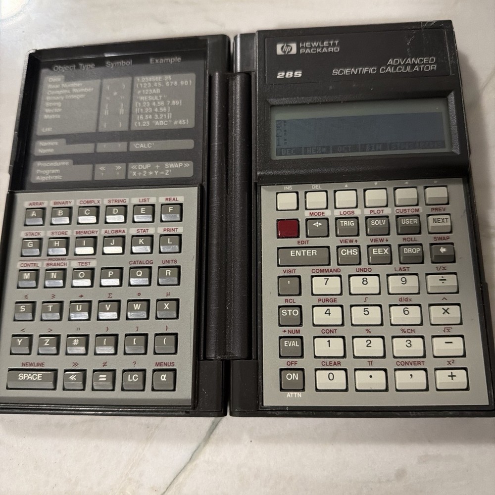 HP-28S Hewlett-Packard Advanced Scientific Calculator Working And Tested