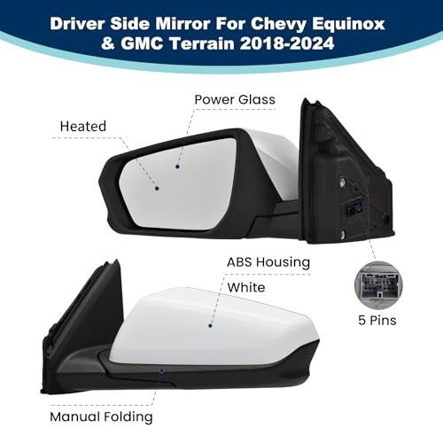 Side mirror assembly replacement, left side mirror assembly replacement, right