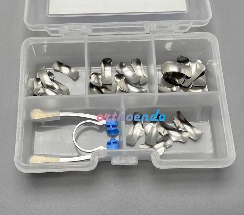 Dental Sectional Contoured Matrice Matrix Bands System Refill + Clip Ring G2 Kit