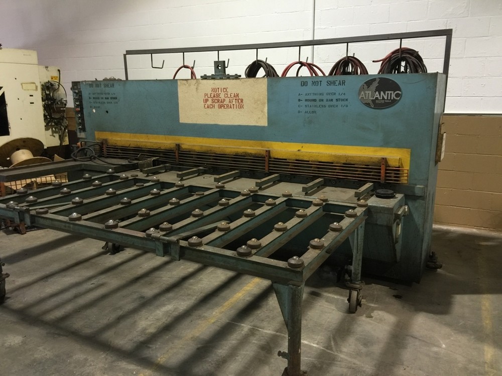 ATLANTIC 10' X 1/4" HYDRAULIC POWER SQUARING SHEAR