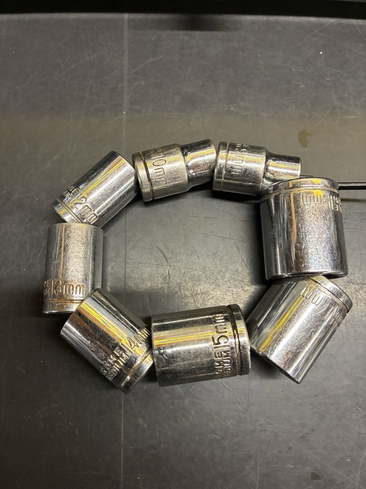 Metric Socket Set 3/8 Drive 6 Point