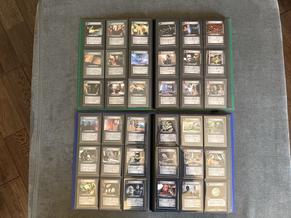 Star Trek CCG Second Edition 2E 2 Complete Sets Energize & Call To Arms + Extras
