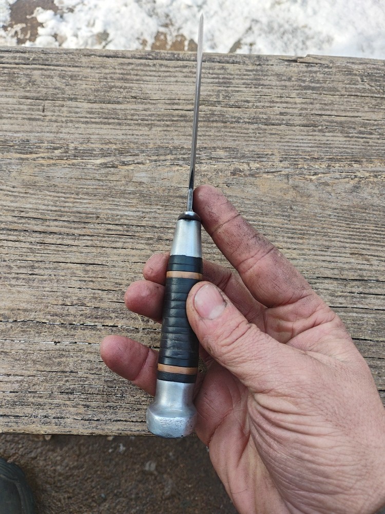 Vintage Fixed Blade Hunting Knife No Sheath