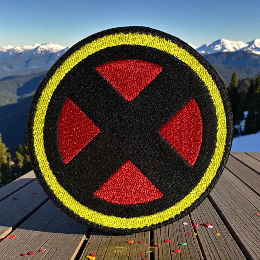 X-Men Marvel Logo Embroidery Patch 3.52" X 3.51"