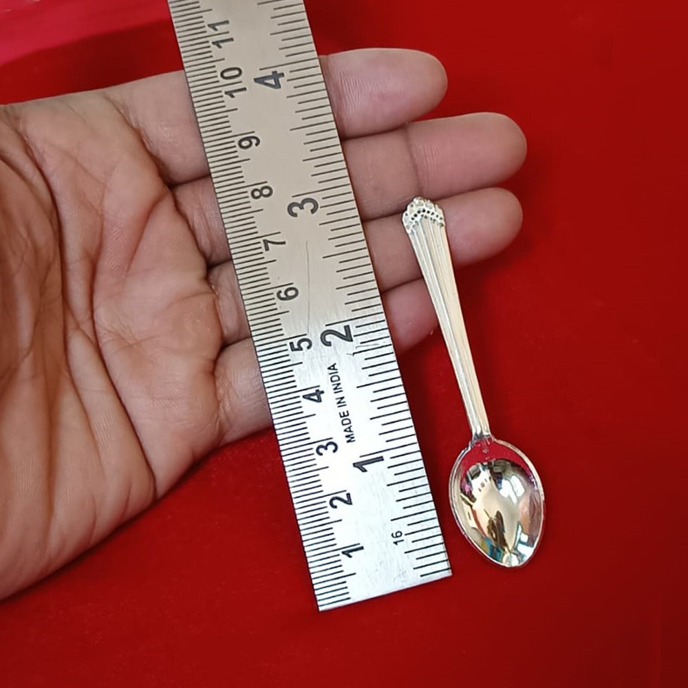 999 Pure Fine Silver Spoon Solid Flatware Silverware Serving Utensils Gift