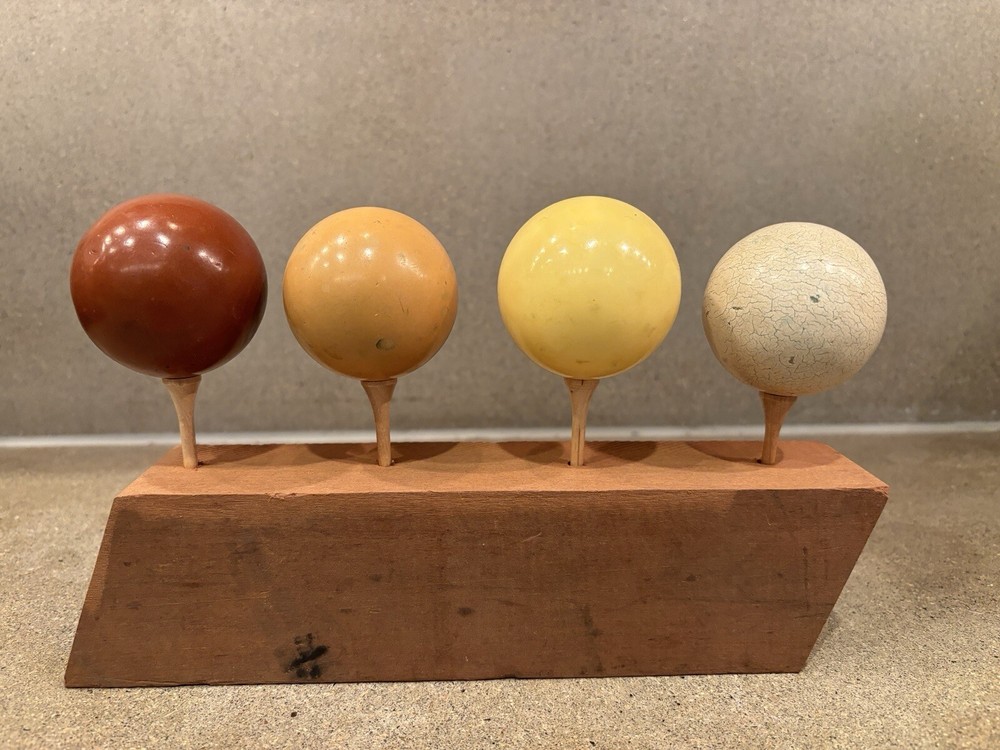 4 Antique Carom Billiard Balls