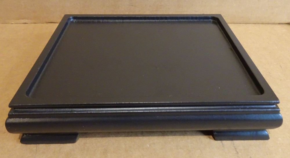 Wood Base for Figurine 7 3/8" Long Solid Wood Rectangle