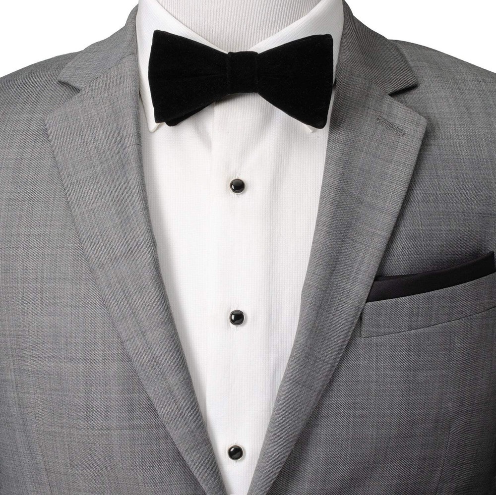 Mixed Pave Crystal and Onyx 5-Stud Set