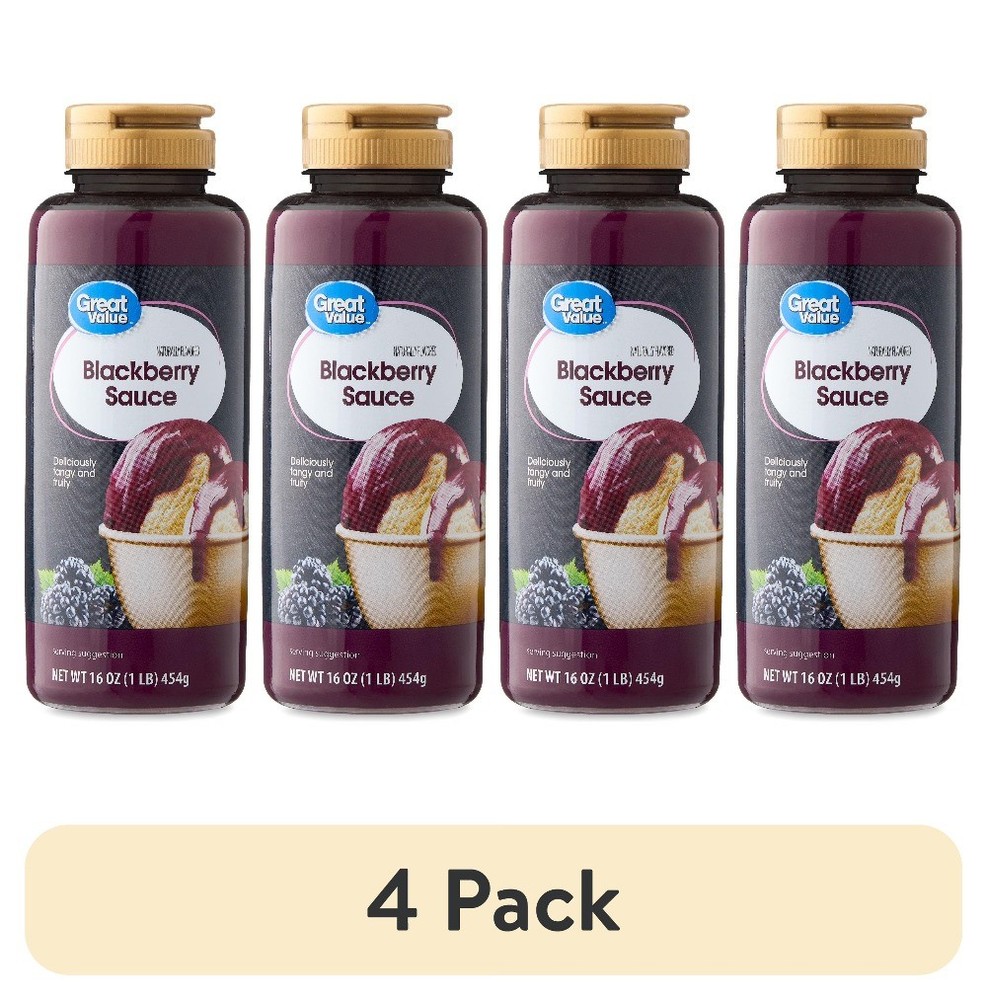 (4 pack) Great Value Blackberry Sauce