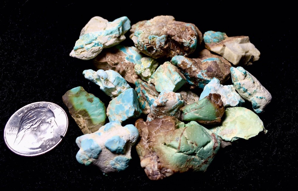 ~X - 19B Select Natural Royston Turquoise Rough