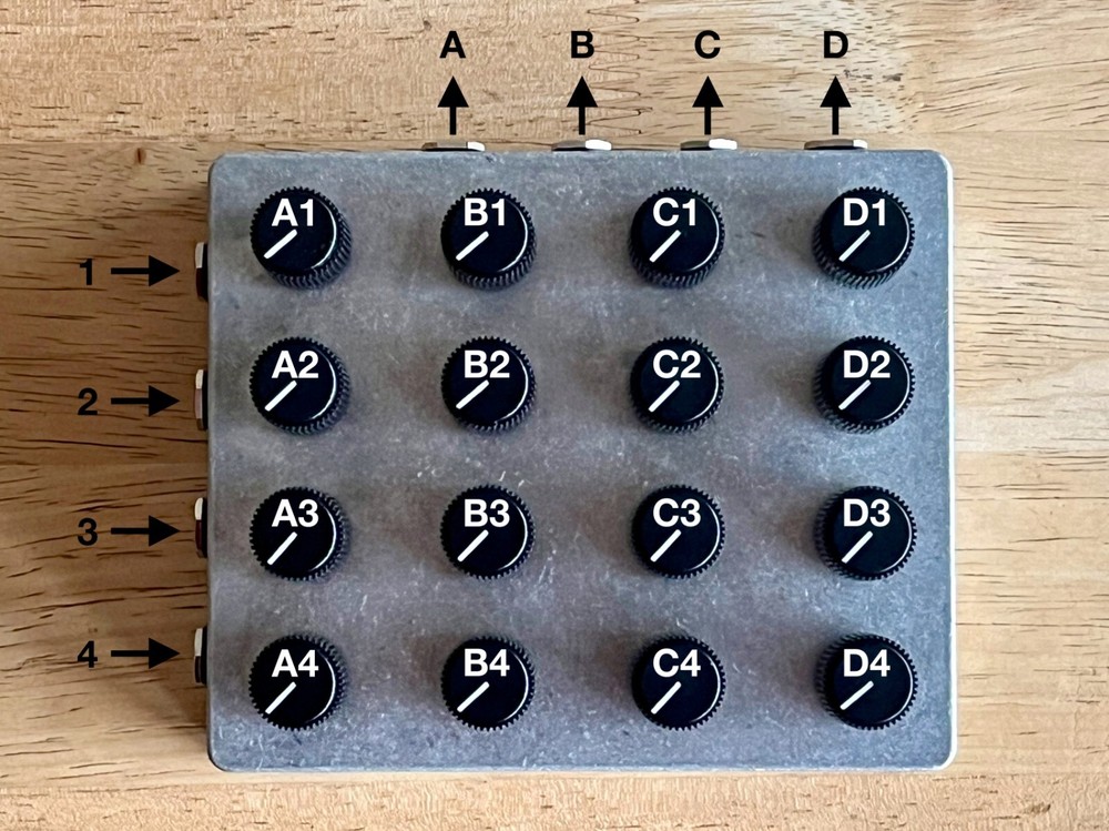 4×4 Matrix Mixer (Handmade, Rucci Electronics)