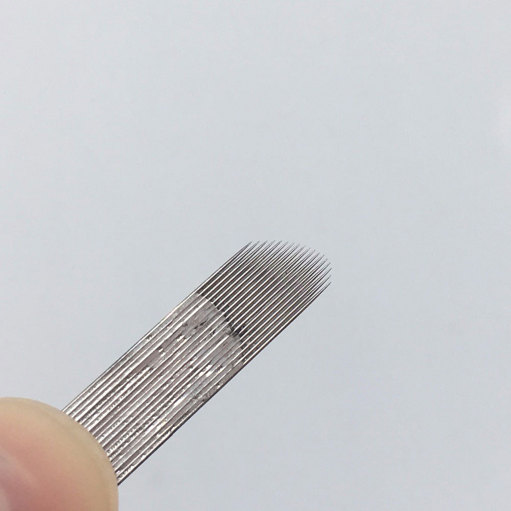 18 U Shape Chamfering Blade Microblading Permanent Makeup Eyebrow Tattoo Needles